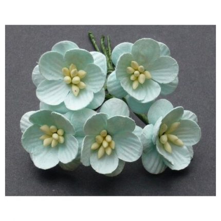 Λουλούδια PASTEL GREEN CHERRY BLOSSOMS, 25mm