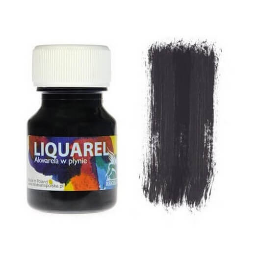 Χρωμα ακουαρέλας Liquarel 30 ml - Black