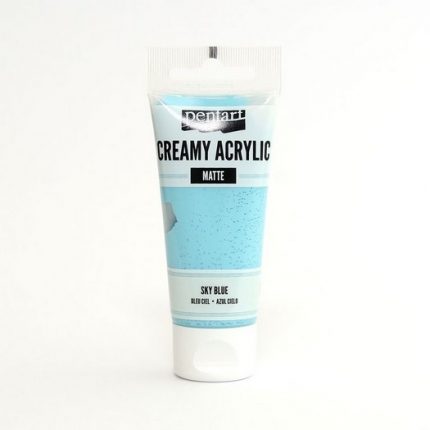 Χρώμα ακρυλικό Creamy Semi-Gloss 60ml Pentart -Sky Blue