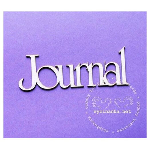 Διακοσμητικό Chipboard Journal, 3x8 cm
