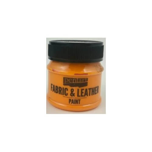 Fabric and leather paint 50 ml, Pentart -Χρώμα για ύφασμα και δέρμα, Orange