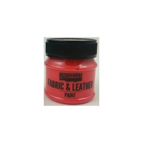 Fabric and leather paint 50 ml, Pentart -Χρώμα για ύφασμα και δέρμα, Κόκκινο