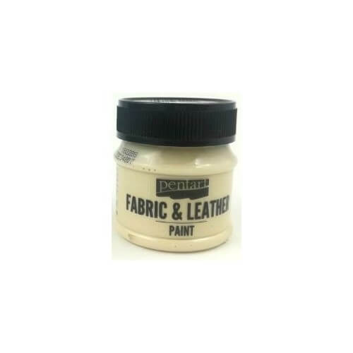 Fabric and leather paint 50 ml, Pentart -Χρώμα για ύφασμα και δέρμα, Μπέζ