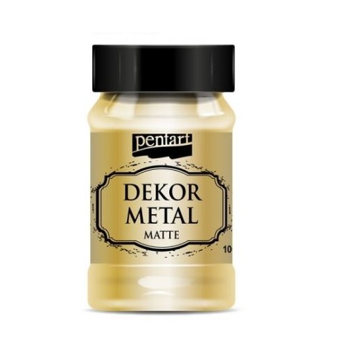 Dekor Metal (μεταλλικό κιμωλίας) Pentart 100 ml, Gold