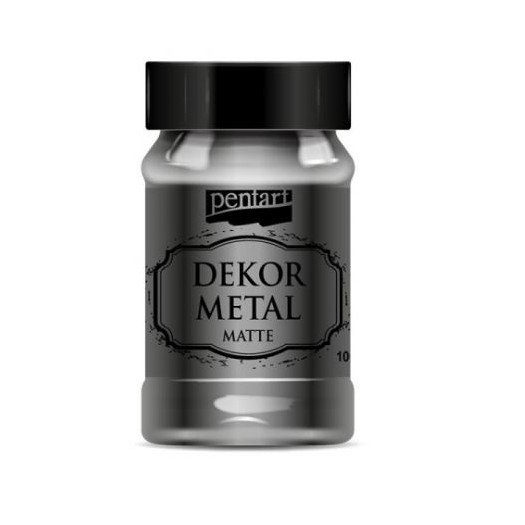 Dekor Metal (μεταλλικό κιμωλίας) Pentart 100 ml, Silver