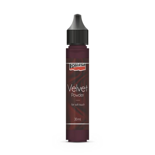 Velvet powder 30 ml Pentart, Garnet Red