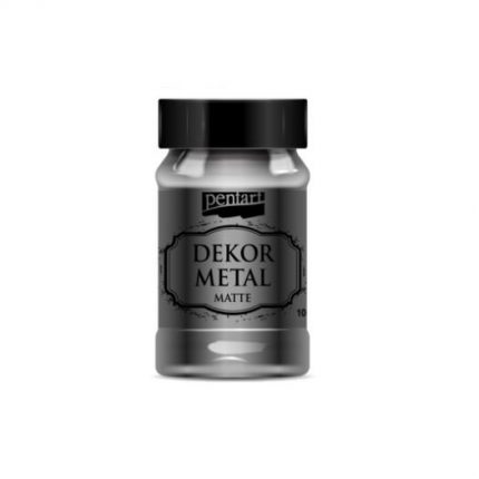 Dekor Metal (μεταλλικό κιμωλίας) Pentart 100 ml, Anthracite