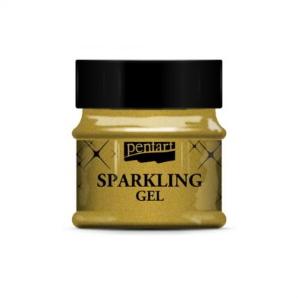 Sparkling gel (ιριδίζουσα πάστα) 50 ml, Pentart, Transparent Gold
