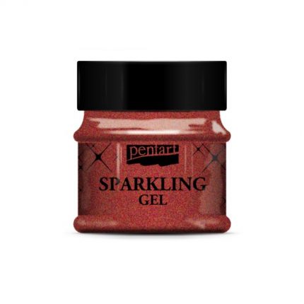 Sparkling gel (ιριδίζουσα πάστα) 50 ml, Pentart, Red Gold