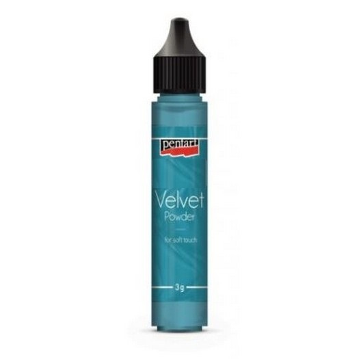 Velvet powder 3gr Pentart, Turquoise