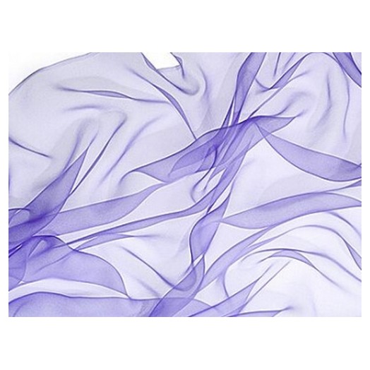 Μεταξωτό μαντίλι 3,5 ραμμένο 180x55cm - soft purple