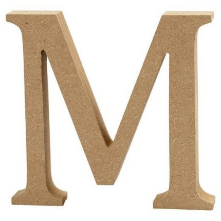 Γράμμα βάσης Mdf 13cm, πάχος 2cm - M