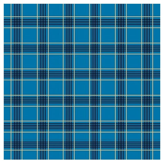 Χαρτοπετσέτα για Decoupage, Checkered blue, 1τεμ