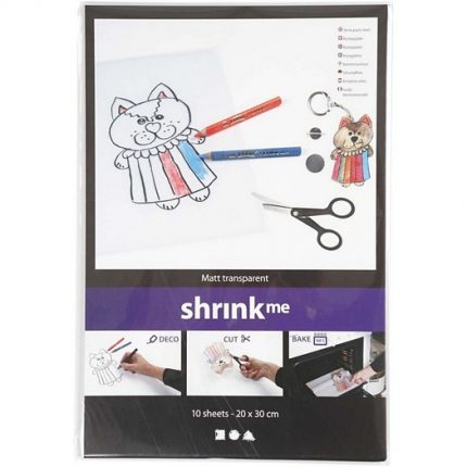Shrink Plastic Sheets -Διάφανης ματ ζελατίνη 20x30 cm – 5τεμ