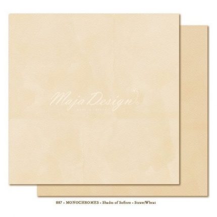 Χαρτί Scrapbooking Maja Collection, Monochromes- Straw/Wheat, διπλής όψης