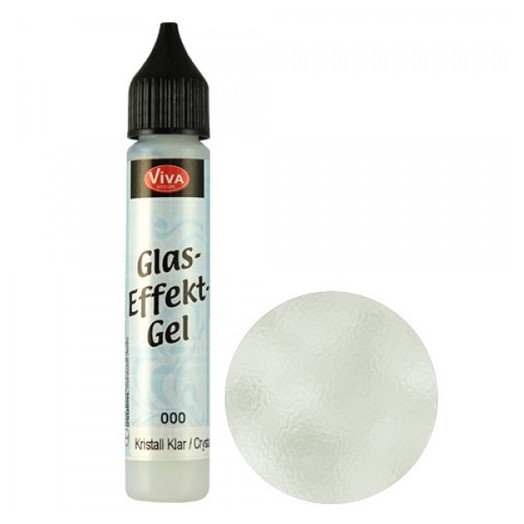Glass Effect Gel, Viva Decor 28 ml - Crystal clear