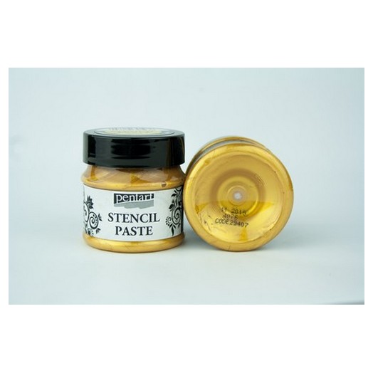 Πάστα για στένσιλ περλέ Pentart 50ml - Gold