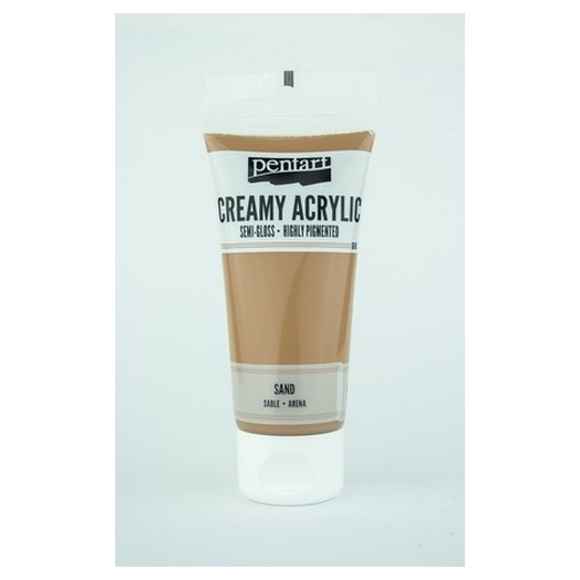 Χρώμα ακρυλικό Creamy Semi-Gloss 60ml Pentart - Sand