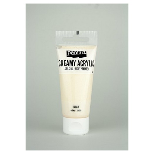 Χρώμα ακρυλικό Creamy Semi-Gloss 60ml Pentart - Cream