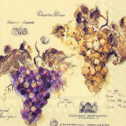 Χαρτοπετσέτα για decoupage, Vin de France, 1 τεμ.