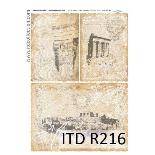 Ριζόχαρτο ITD, 21x29cm, Ακρόπολη και Αρχαία Ελλάδα, R216