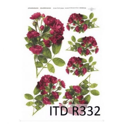 Ριζόχαρτο ITD, 21x29cm, Τριαντάφυλλα, R332