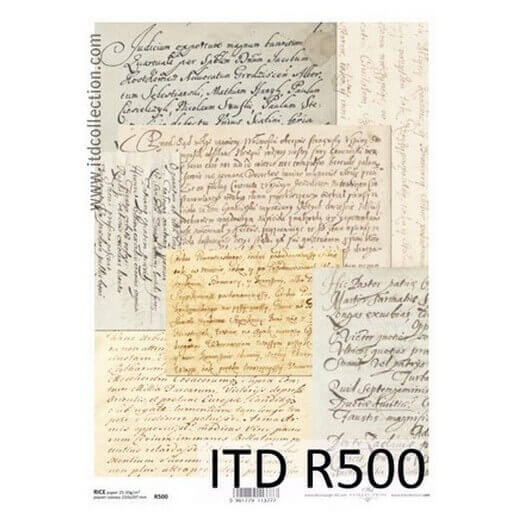 Ριζόχαρτο ITD, 21x29cm, Χειρόγραφα, R500