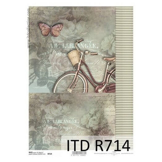 Ριζόχαρτο ITD, 21x29cm, Ποδήλατο, R714