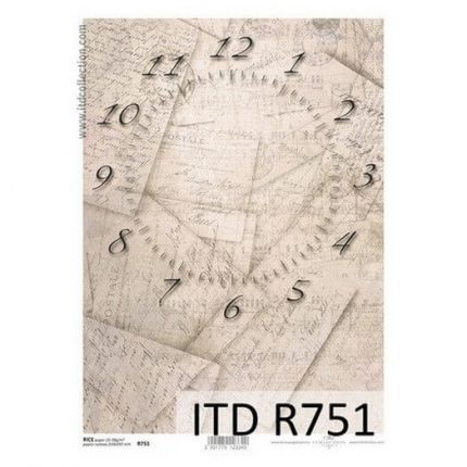 Ριζόχαρτο ITD, 21x29cm, Ρολόι, R751