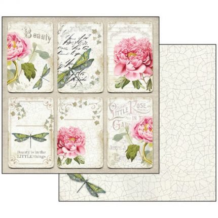 Χαρτιά scrapbooking 10τεμ Letters & Flowers, Stamperia