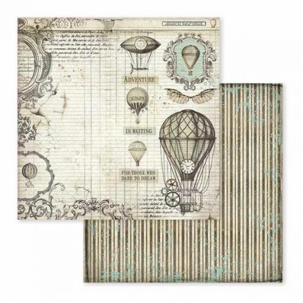 Χαρτιά scrapbooking 10τεμ Stamperia,  Voyages Fantastiques