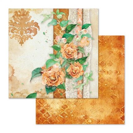 Χαρτιά scrapbooking 10τεμ Stamperia 20,3x20,3cm, Flowers for you