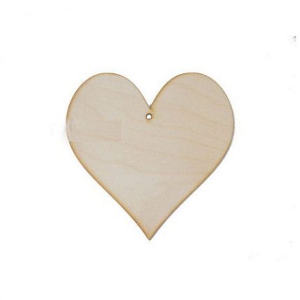 Διακοσμητική καρδιά ξύλινη 170mm