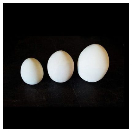 Αυγό κεραμικό βάσης λευκό 10cm