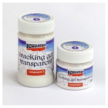 Transparent cracking gel σετ, 50 100 ml, Pentart (Διαφανές κρακελέ)