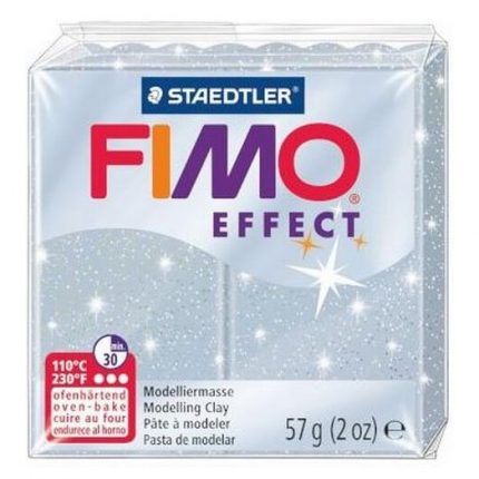 Fimo Effect 56gr Glitter Silver