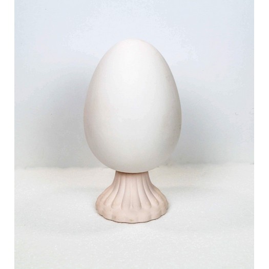 Αυγό κεραμικό με βάση, 19+13cm