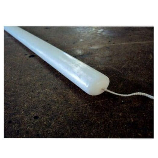 Λαμπάδα κερί οβάλ λευκή, 38cm