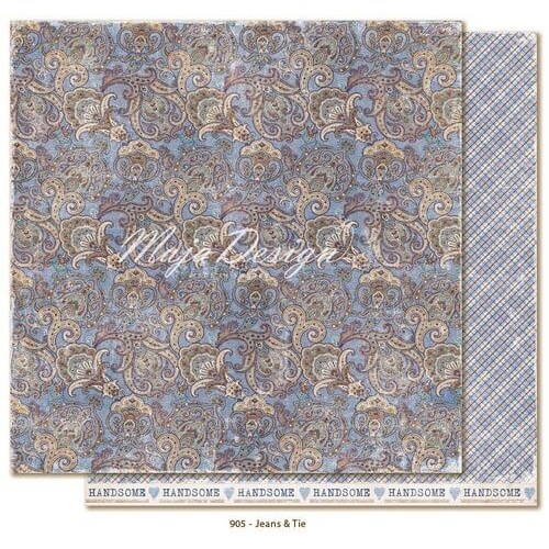 Χαρτί Scrapbooking Maja Collection,Denim & Friends - Jeans & Tie, διπλής όψης
