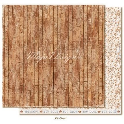 Χαρτί Scrapbooking Maja Collection,Denim & Friends - Wood, διπλής όψης