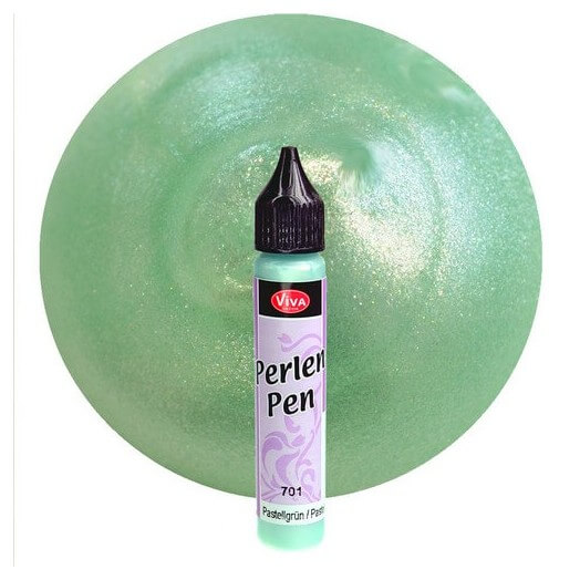 Perlen-Pen 25ml Viva Decor, Παστέλ πράσινο