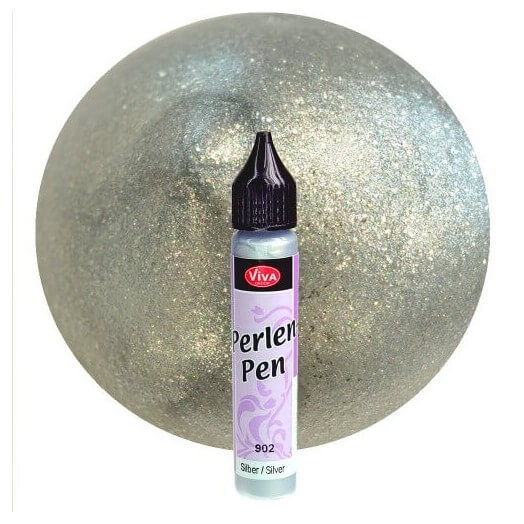 Perlen-Pen 25ml Silver, Viva Decor
