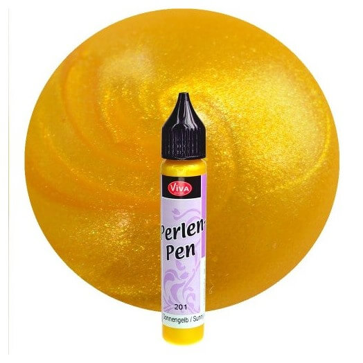 Perlen-Pen 25ml Viva Decor, Κίτρινο