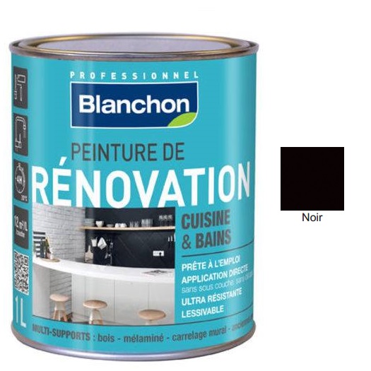 Χρώμα Renovation Blanchon, Μαύρο (Noir), 500ml