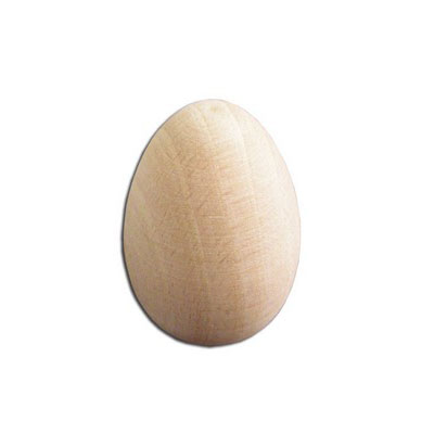 Αυγό ξύλινο κότας μικρό 58 x 38 mm