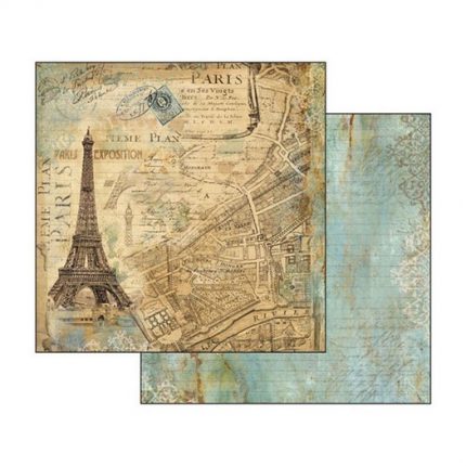 Χαρτιά scrapbooking 10τεμ Stamperia 20,3×20,3cm, Around the World