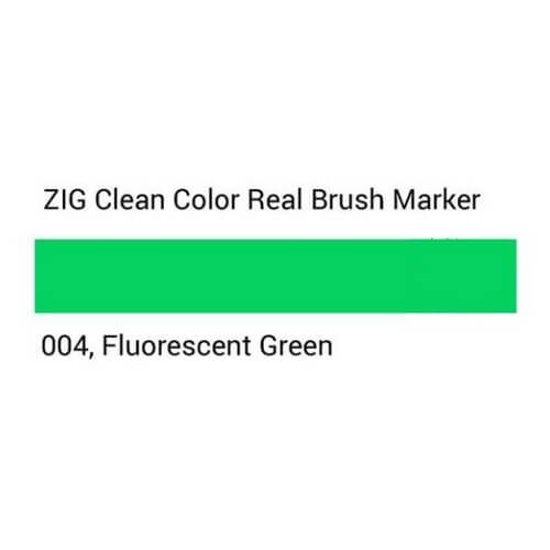ZIG Clean Color Real Brush Fluorescent Green
