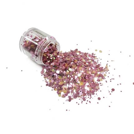Χρυσόσκονη Chunky glitter 15gr,  Απαλό ροζ
