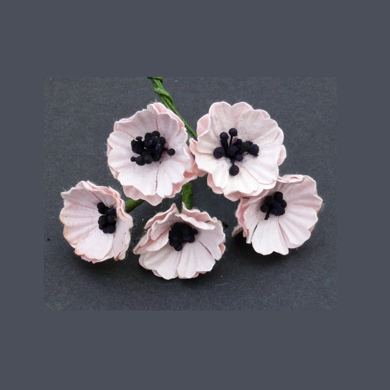 Λουλούδια POPPY FLOWERS Pale Pink, 20mm