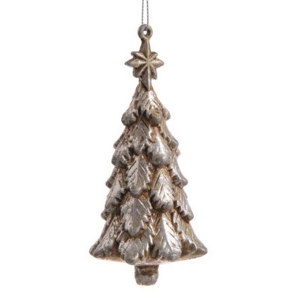 Στολίδι χριστουγεννιάτικο δέντρο 12cm, silver